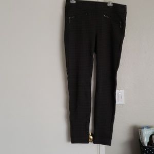 Liverpool gray plaid pull-on pants
